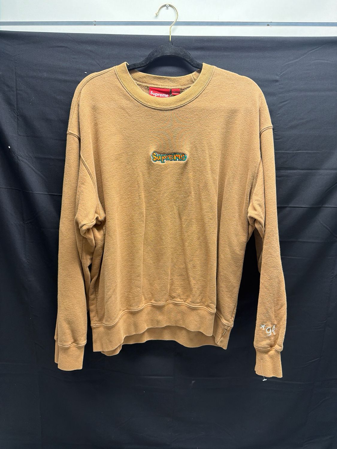 Supreme Brown Crewneck Sweatshirt Sz M