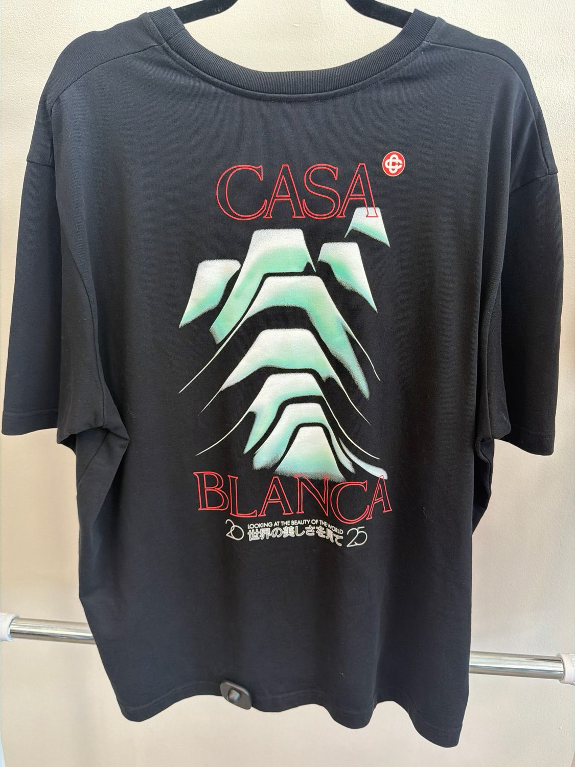 Casablanca Black Tee 2025 Sz XL