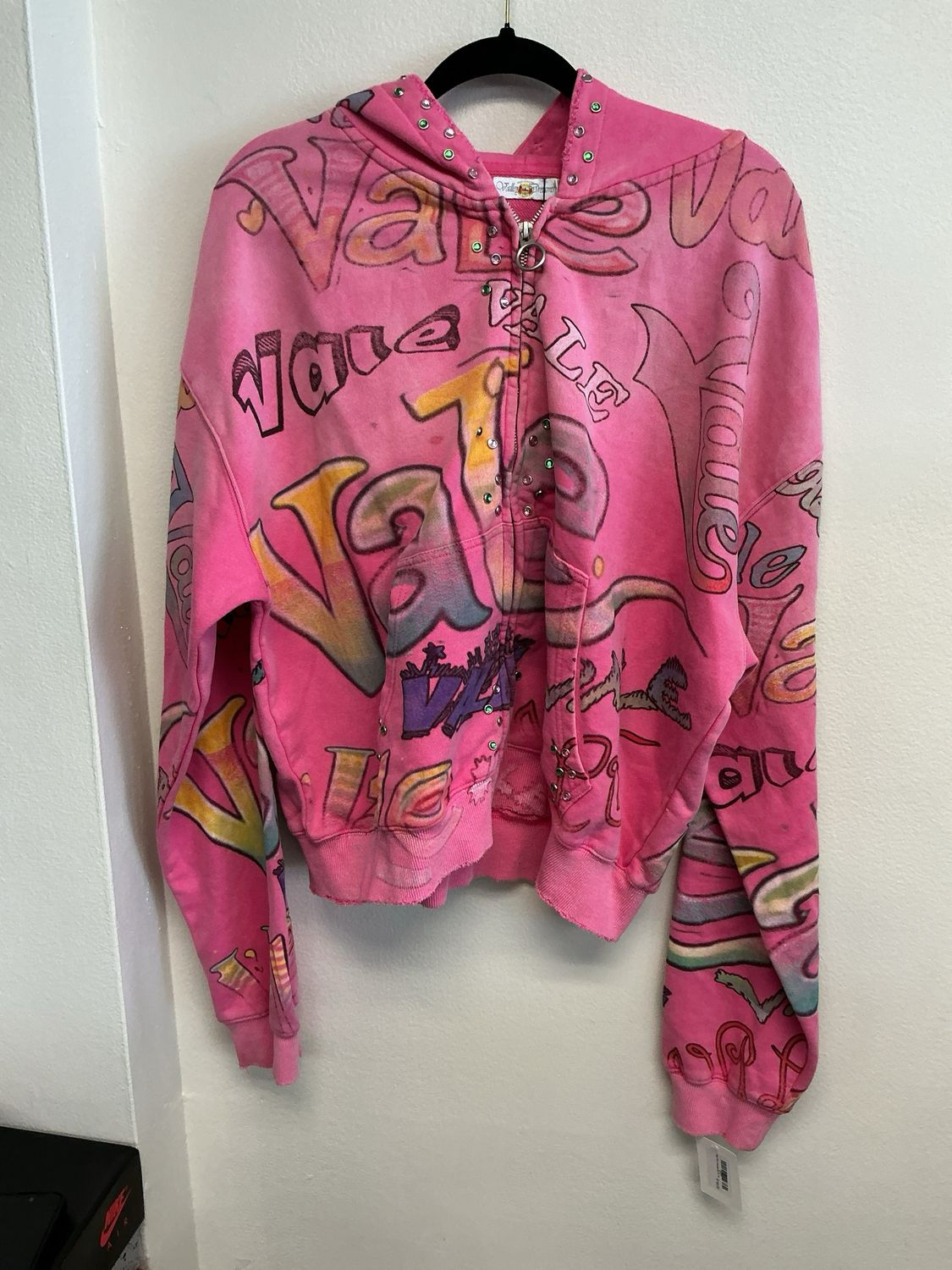 Vale Pink Hoodie Sz M