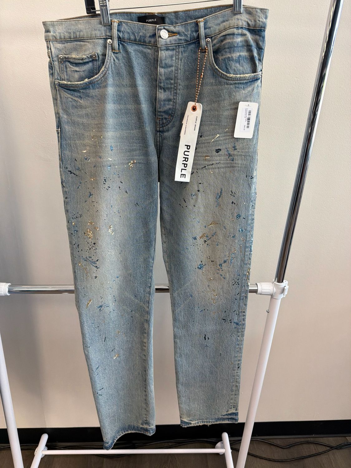Purple Brand Blue Jeans Beads Sz 36