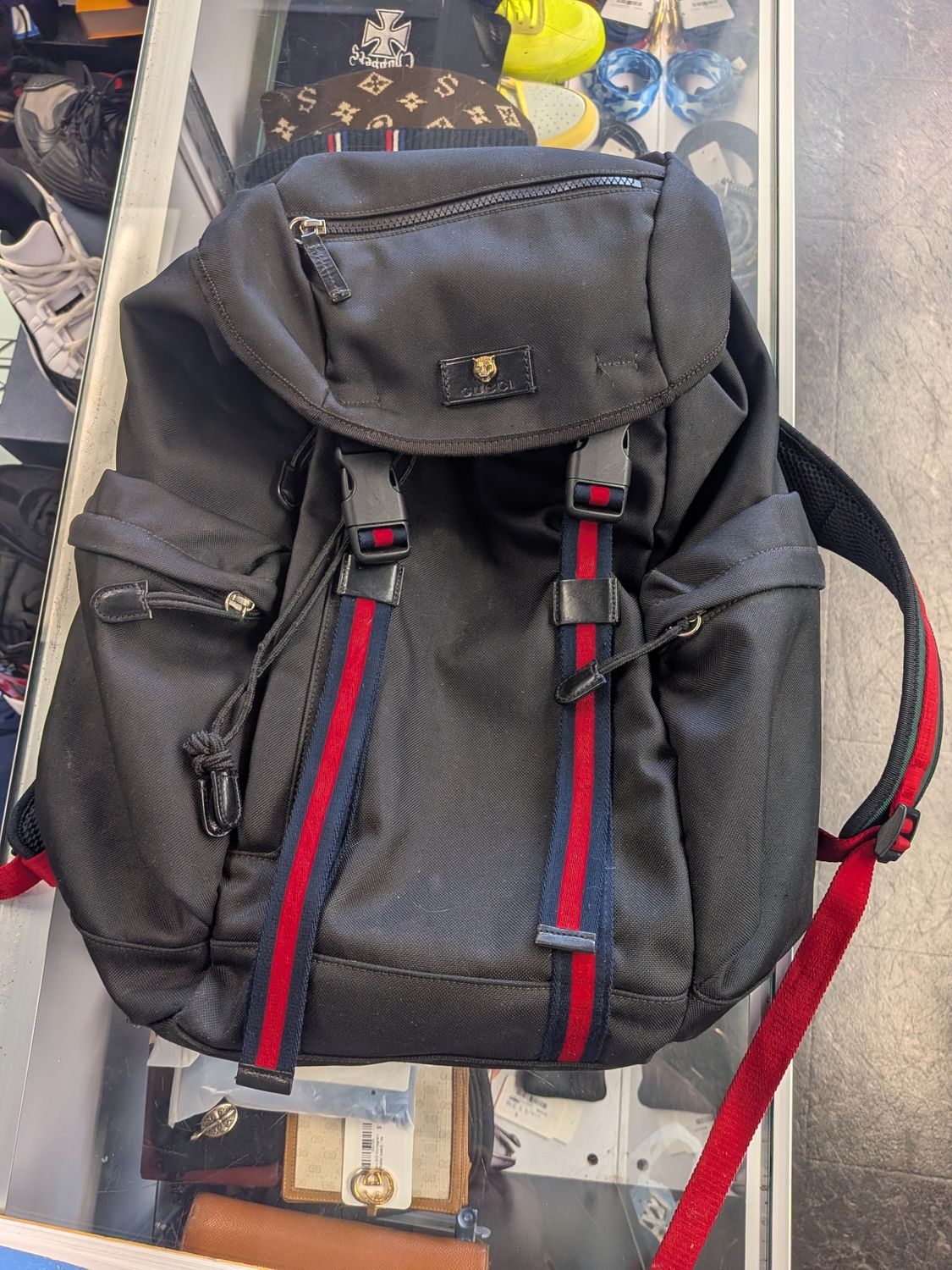 Gucci Canvas Black Backpack