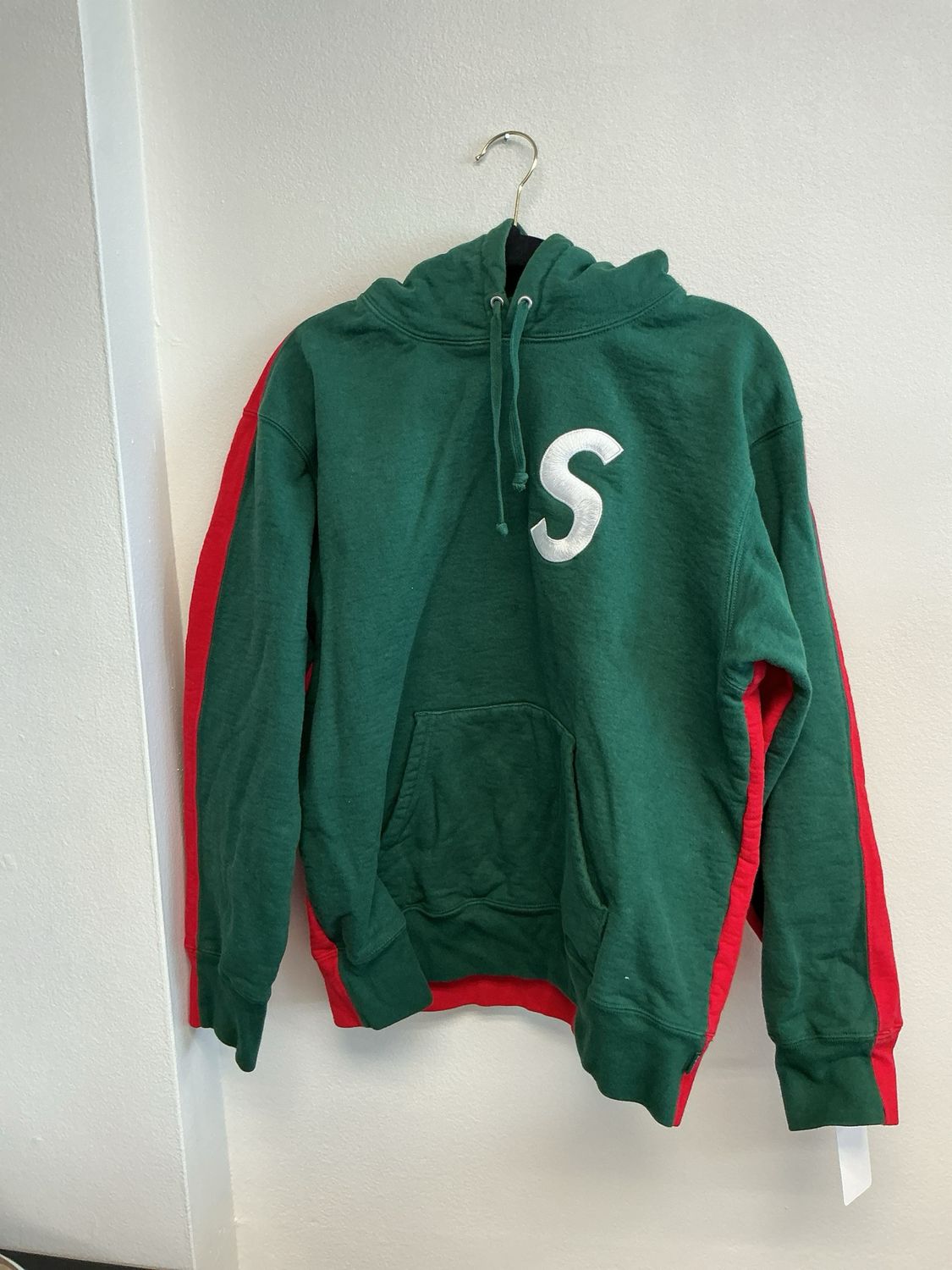 Supreme S Logo Split Box Hoodie Sz S
