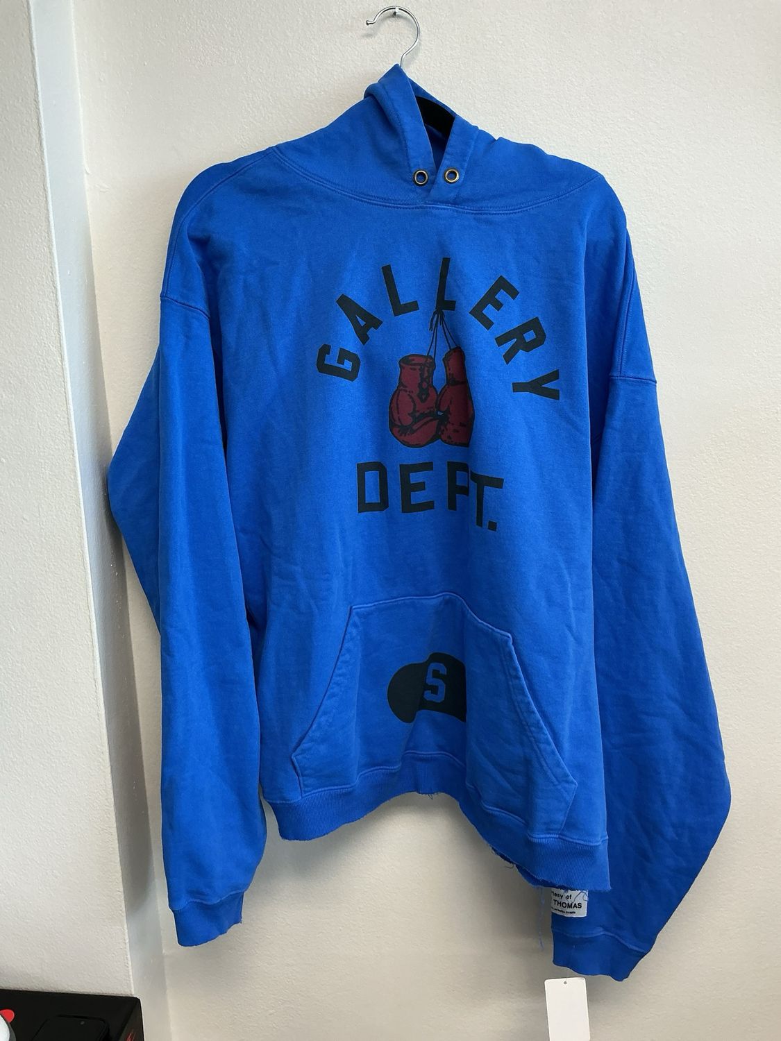 Gallery Dept Blue Boxing Hoodie New Sz S