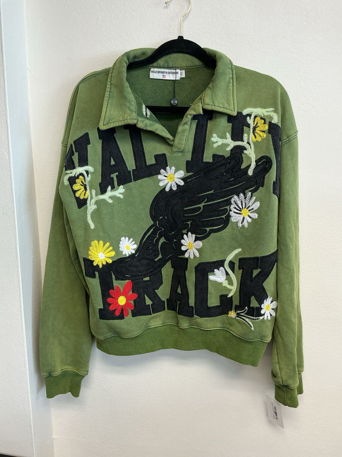 Vale Olive Sweatshirt Sz M