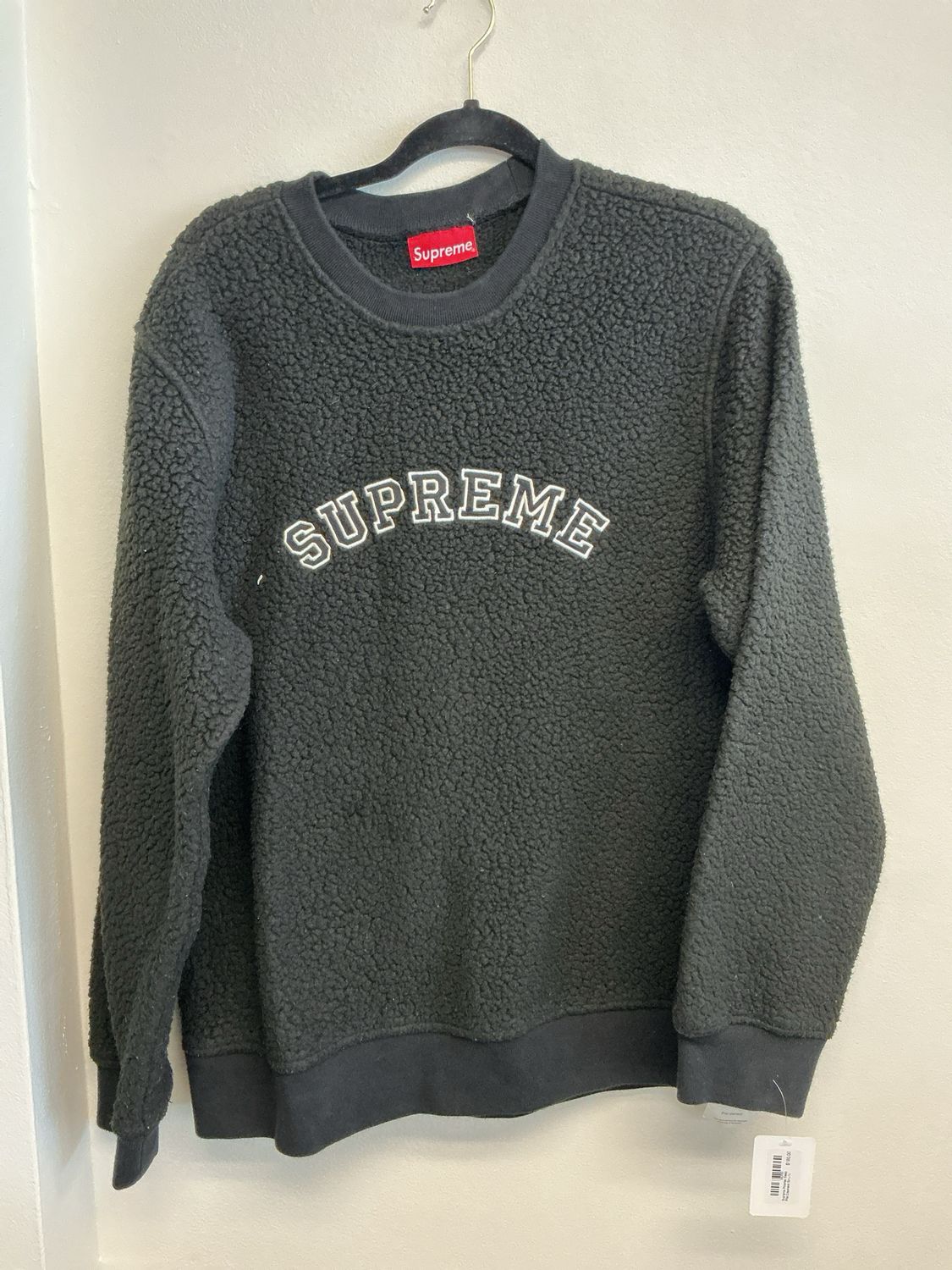 Supreme Polartec Deep Pile Crewneck Sz L