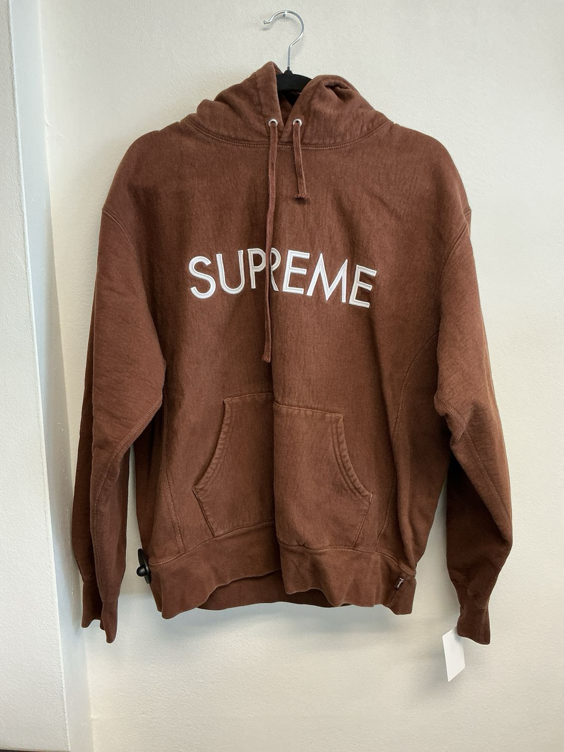 Supreme Capital Hoodie Brown Sz M