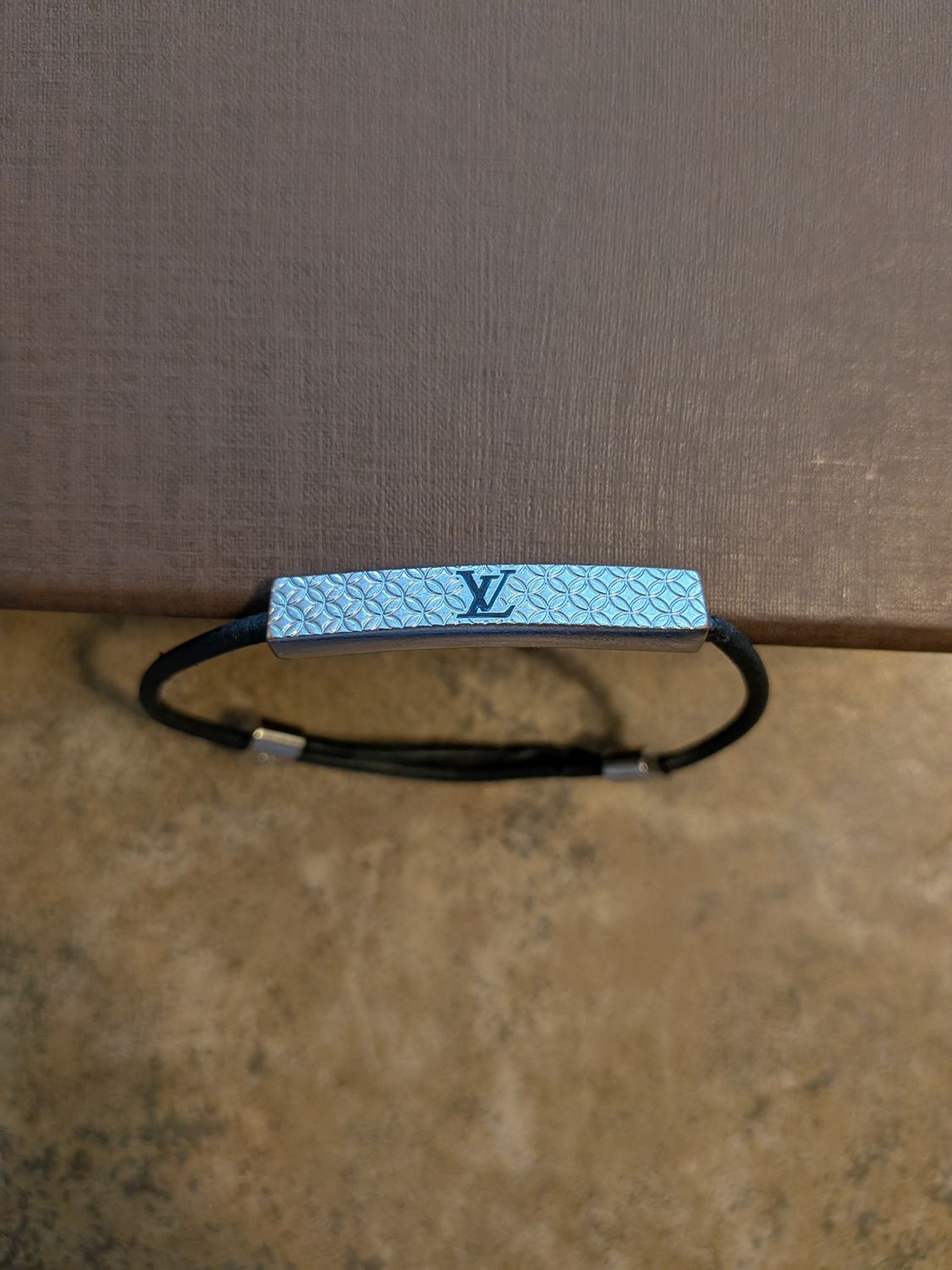 Louis Vuitton Champs Elysees Silver/Cord Bracelet
