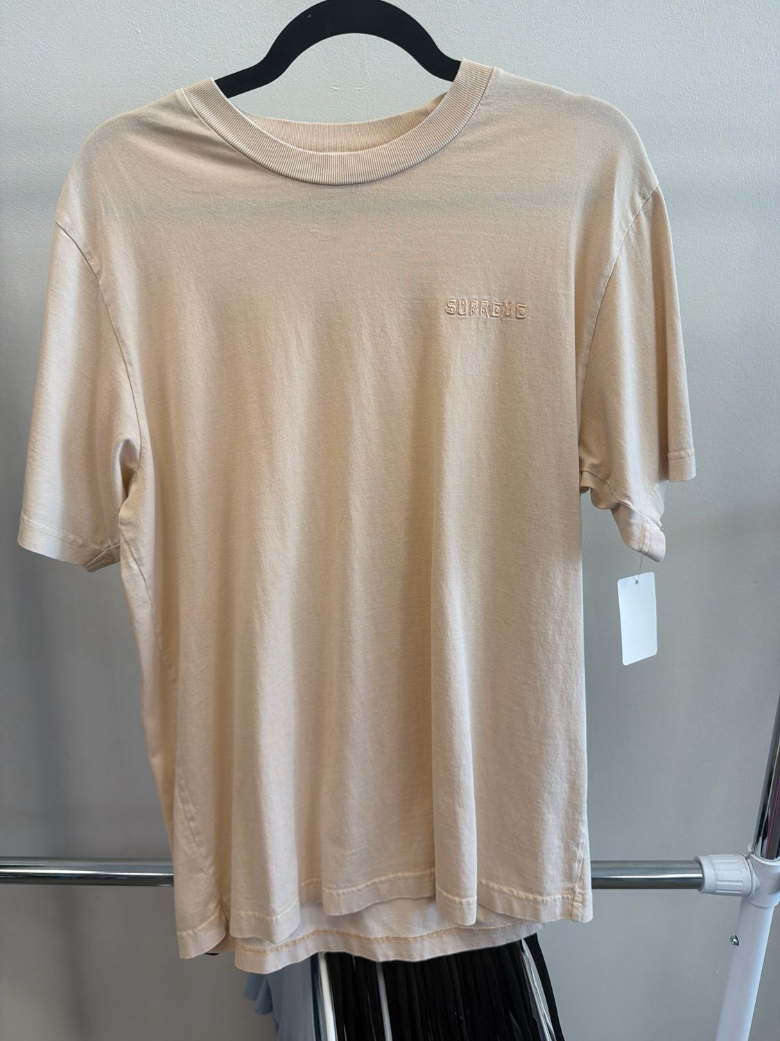 Supreme Overdyed Peach t-shirt Sz:M