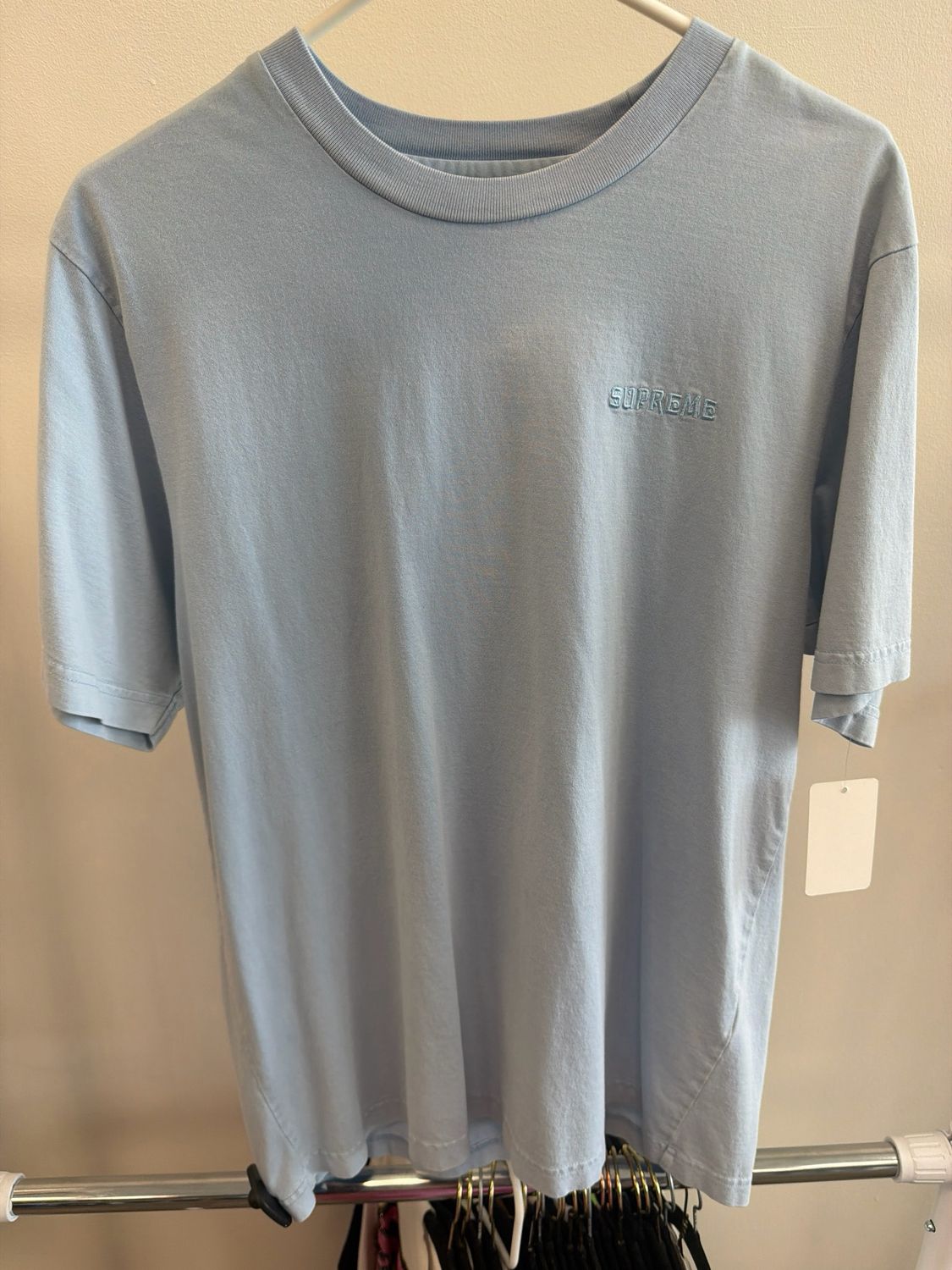 Supreme Overdyed Blue T-shirt Sz:M