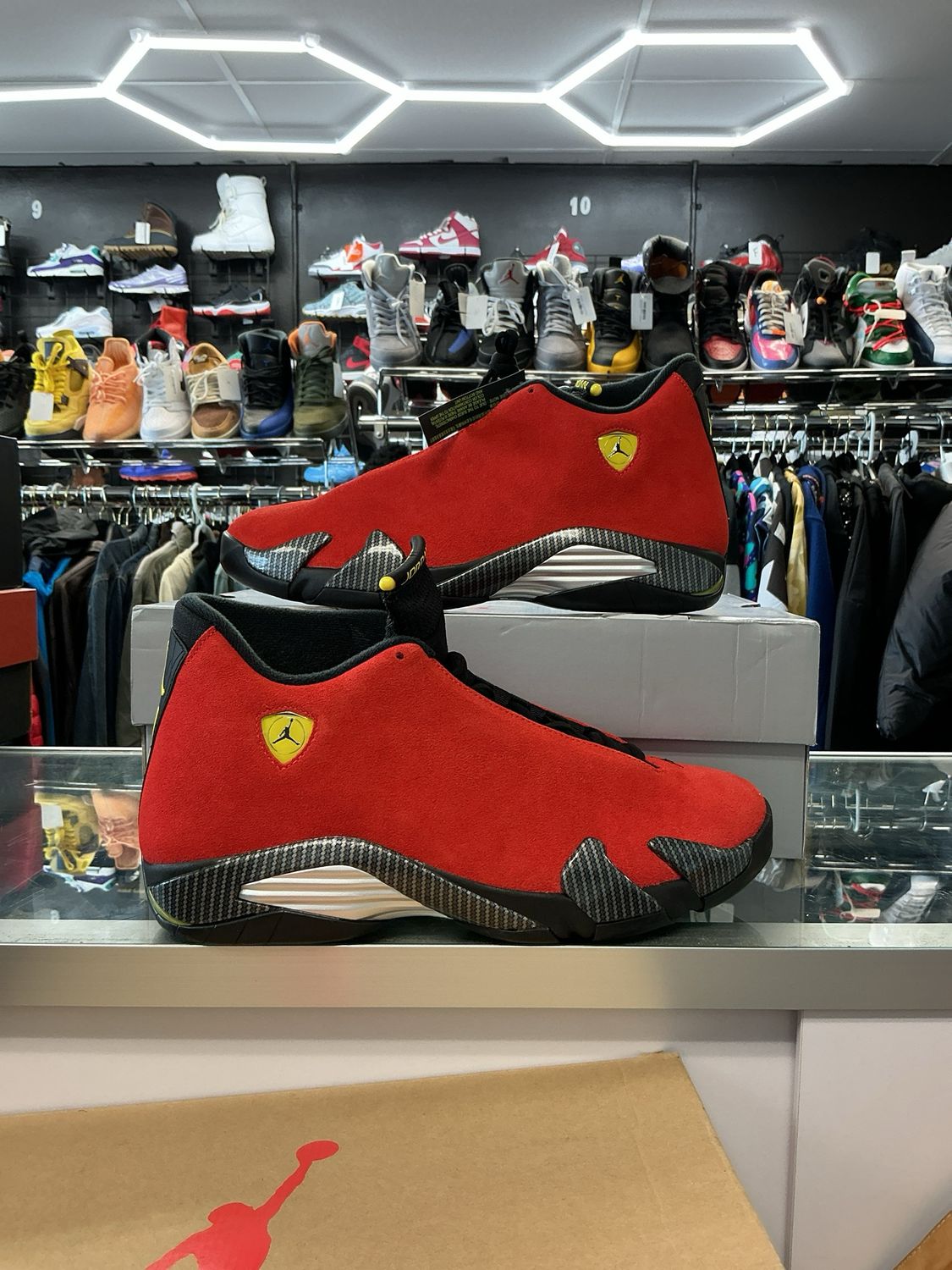 Jordan 14 Ferrari New w/ Box Sz 12