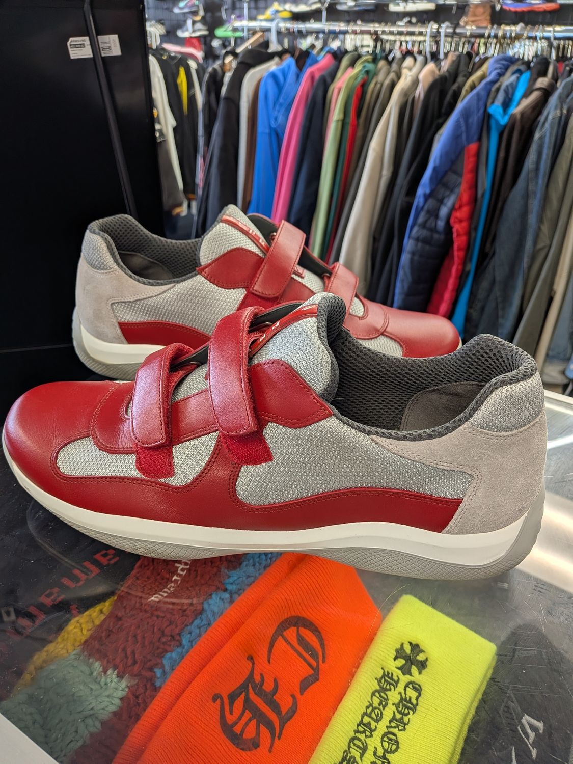 Prada Red AC Strap No Box Sz 12