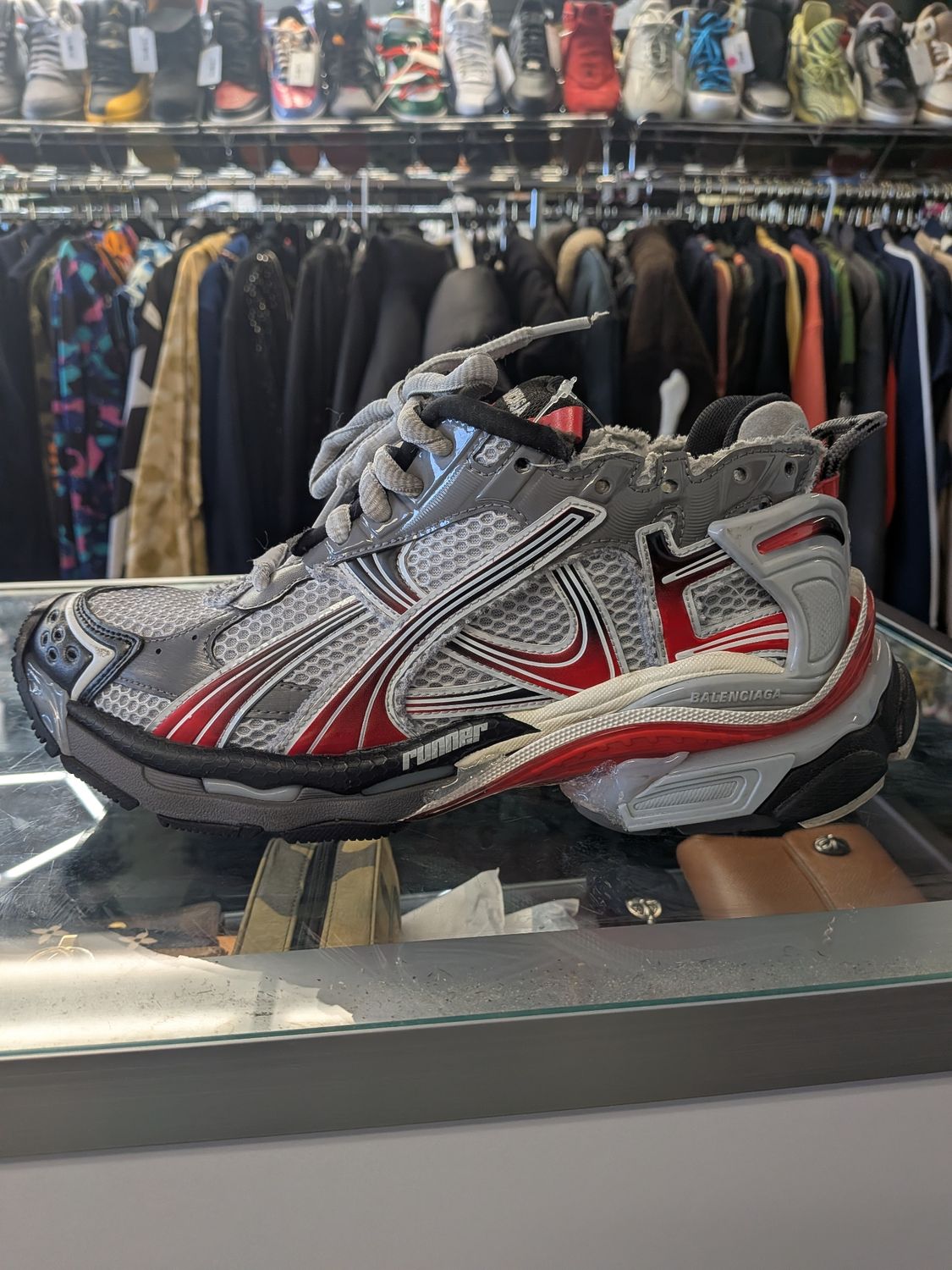 Balenciaga Runner Red/White/Grey w/ Box Sz 8