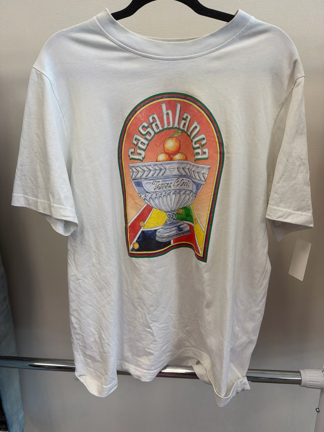 Casablanca White Trophy Tee Sz:XL