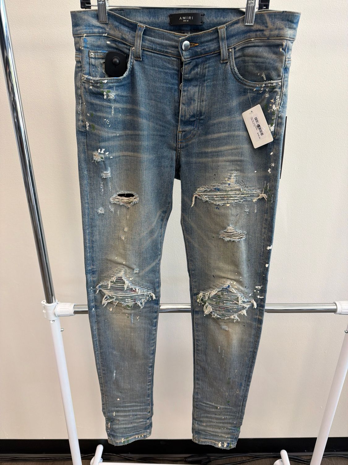 Amiri MX-1 Paint Splatter (New) Sz:32