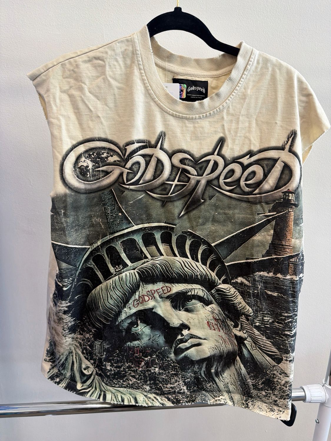 Godspeed Sunken Liberty Sleeveless Tee Sz S