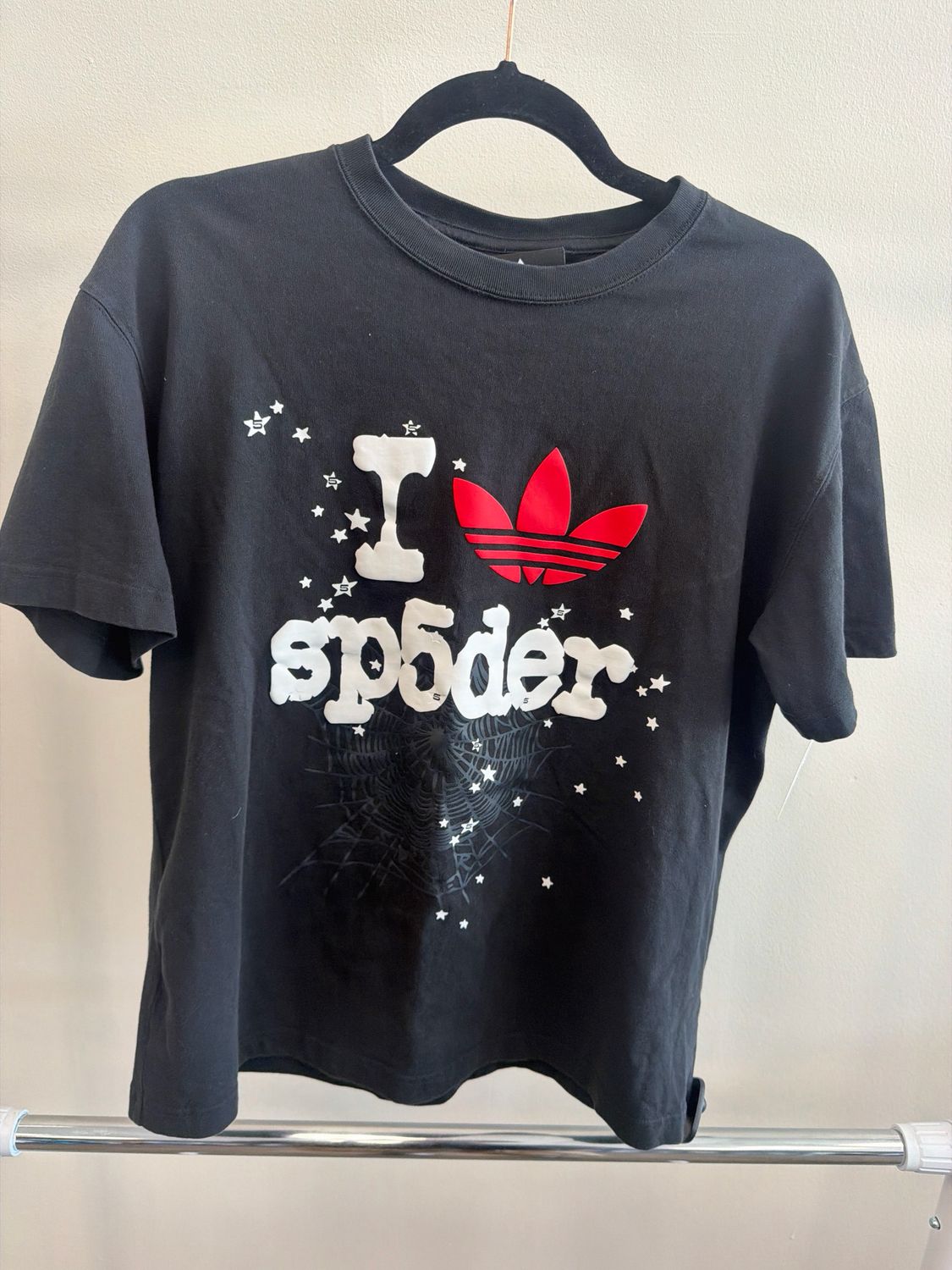 Spider x Adidas Black Tee Sz M