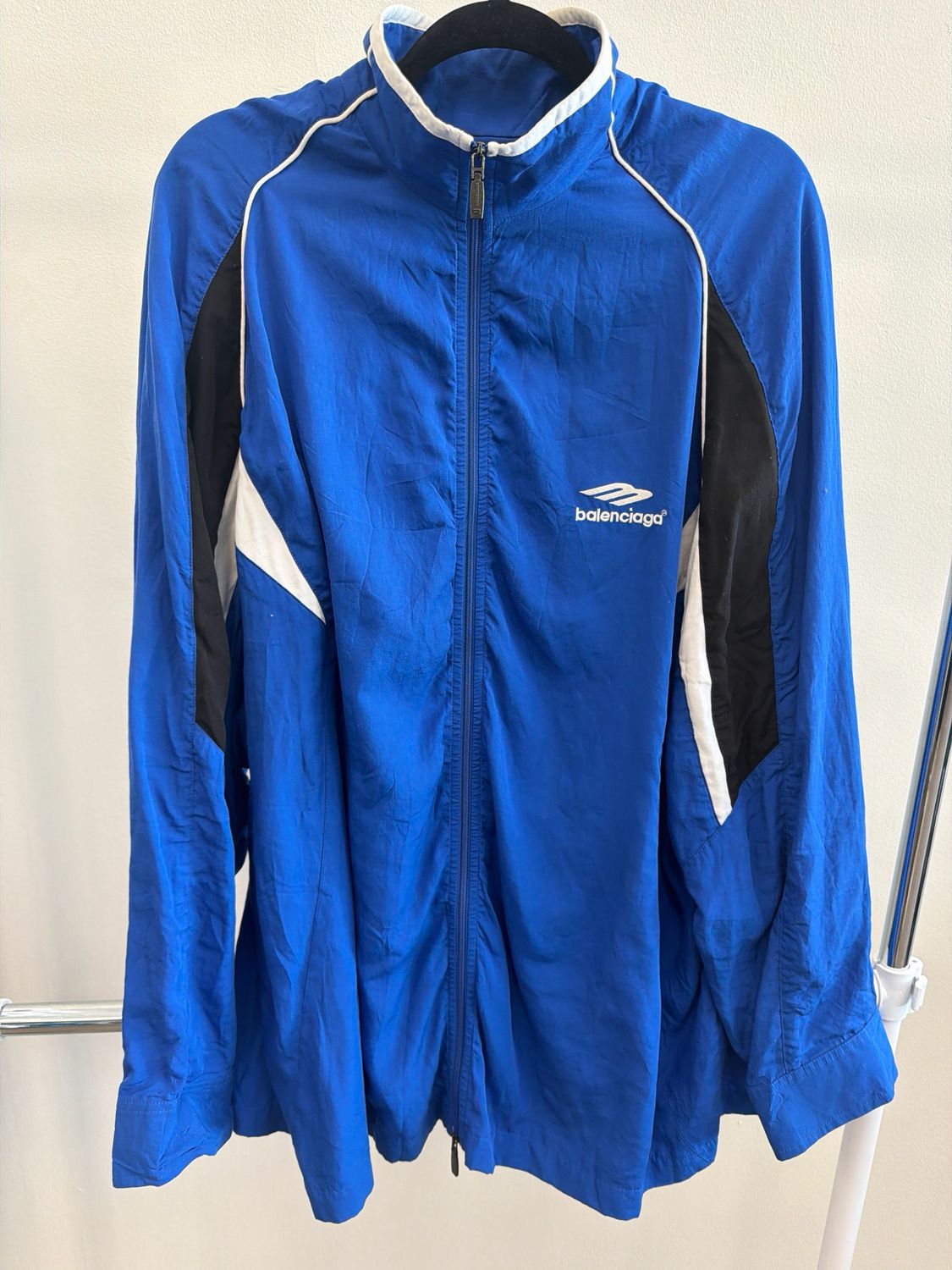 Balenciaga Jacket Windbreaker Blue Sz L