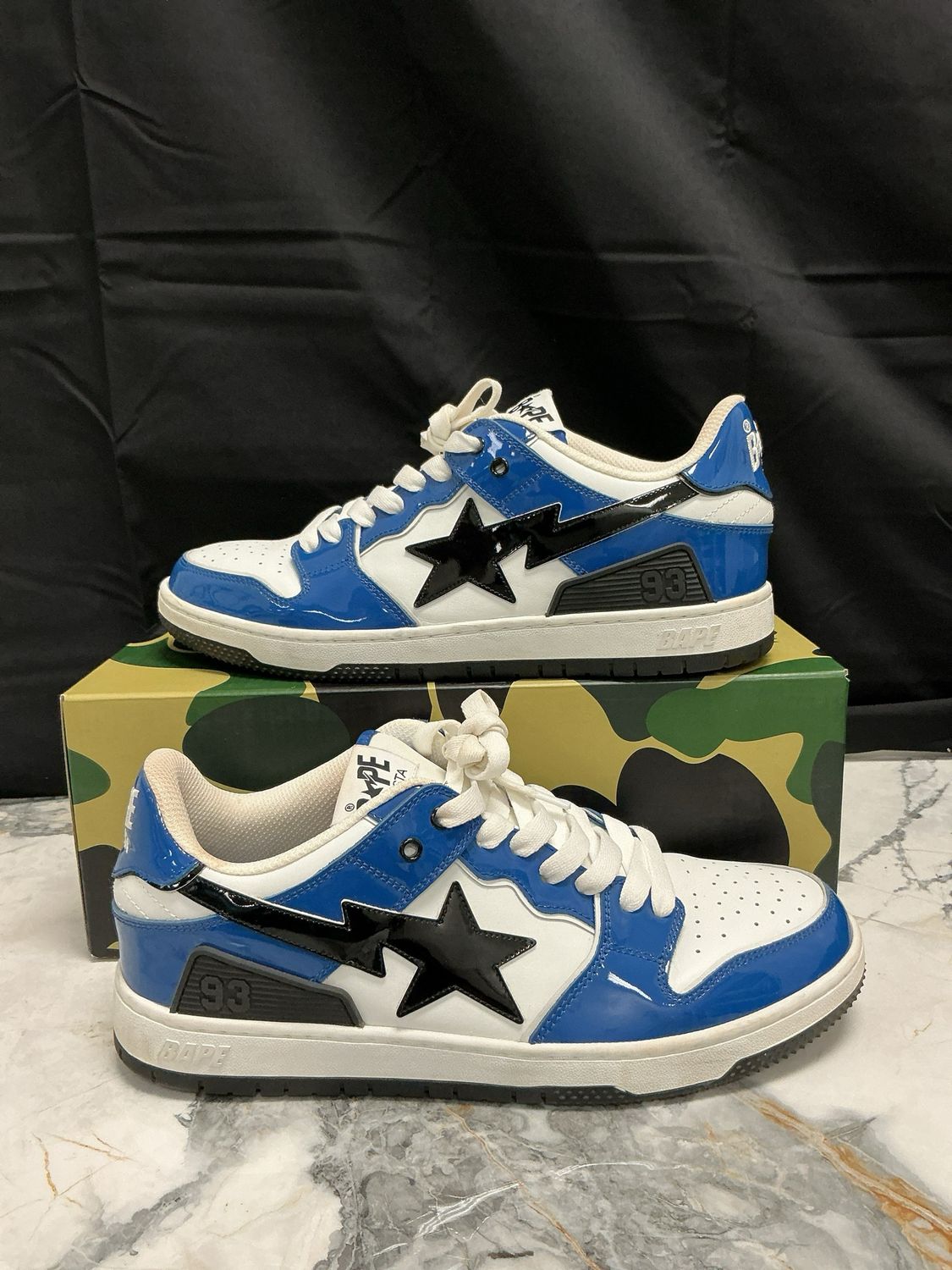 Bape SK8 Sta Blue/Black w/ Box Sz 12