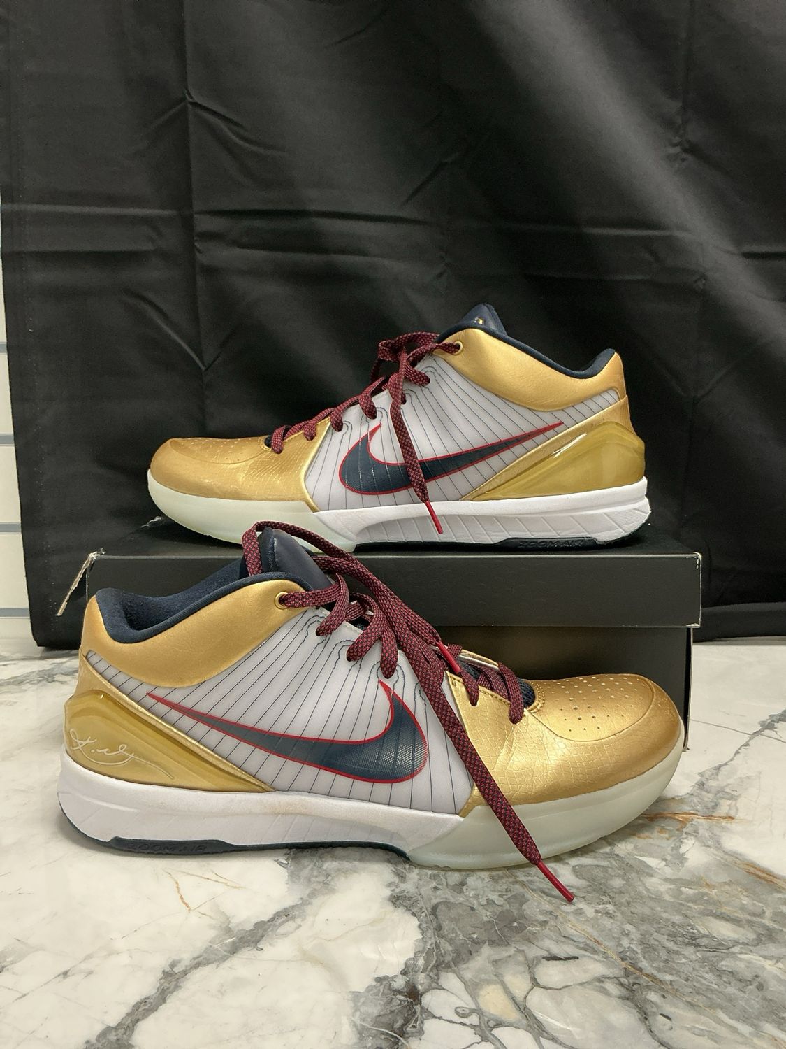 Nike Kobe IV Protro Gold/White Sz 13
