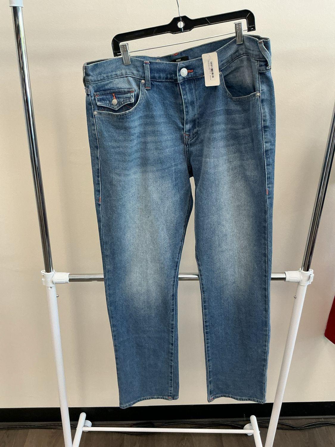True Religion Jeans Orange Stitches Sz 36