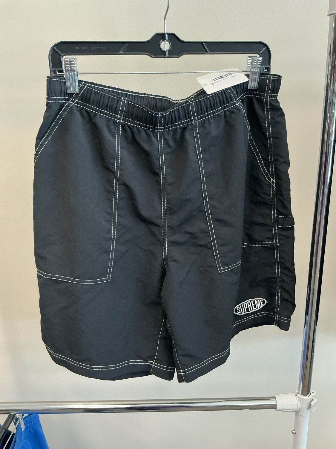 Supreme Nylon Black Shorts Sz M