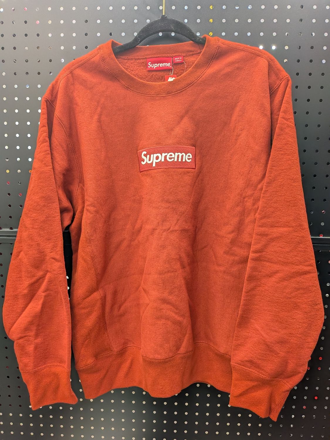 Supreme Red Box Logo Crewneck New Sz M