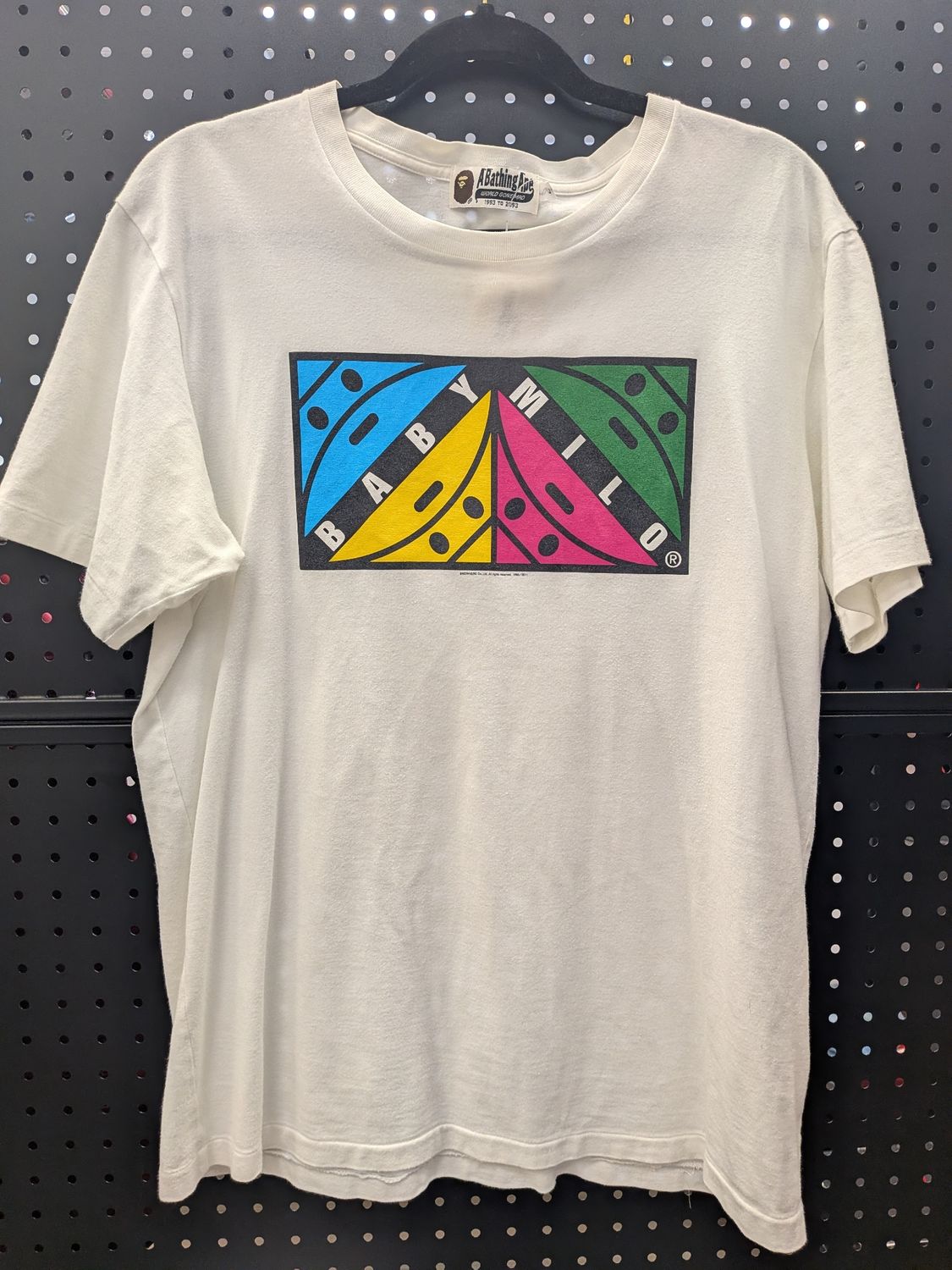 Bape Vintage Baby Milo White T-Shirt Sz L