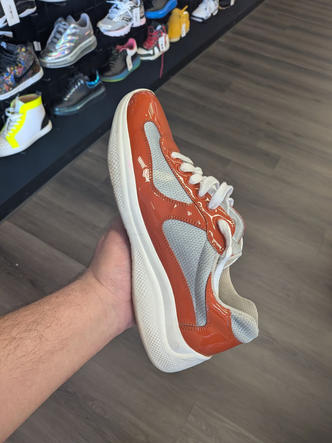 Prada AC Burnt Orange No Box Sz 9.5