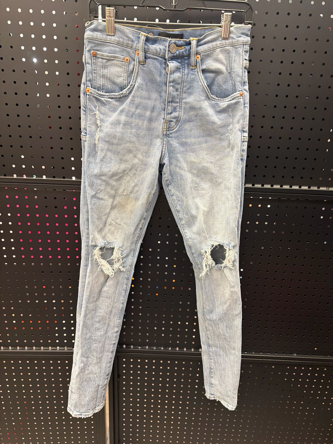 Purple Brand Distressed Jeans Blue Sz 30