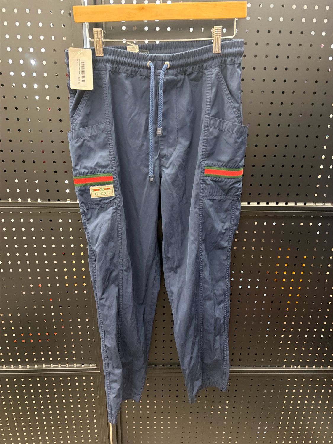 Gucci Navy Track Pants Sz 46