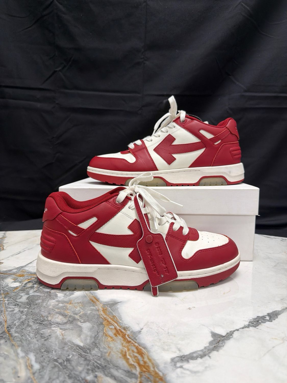 Off-White Out of Office Red w/ Box Sz 9