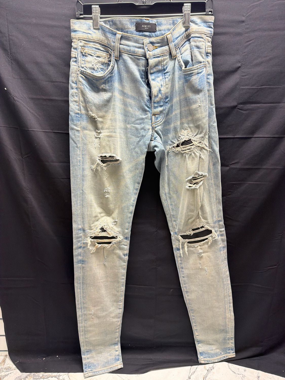 Amiri MX1 Black Patches Sz 30