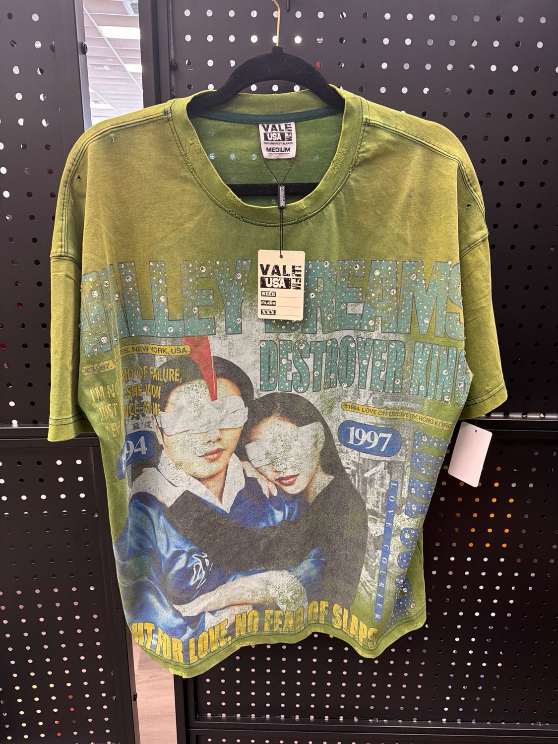 Vale Forever Robot Bling Tee New Sz M