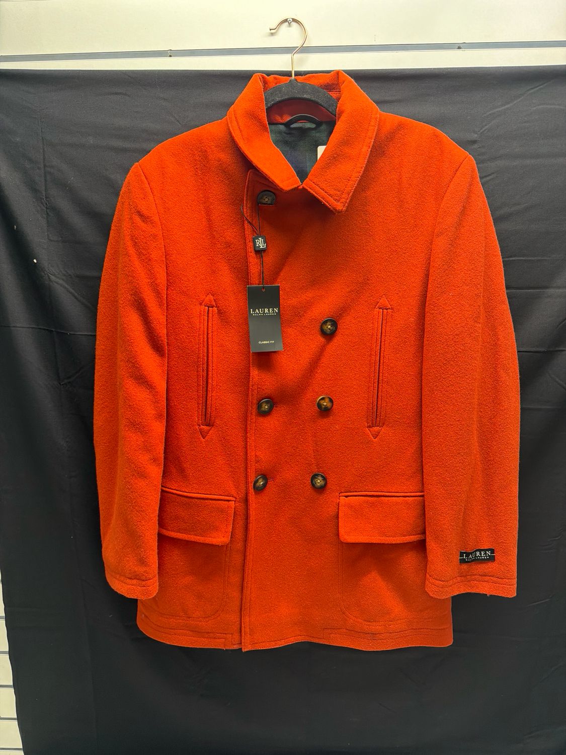 Ralph Lauren Orange Wool Jacket Sz 36.5