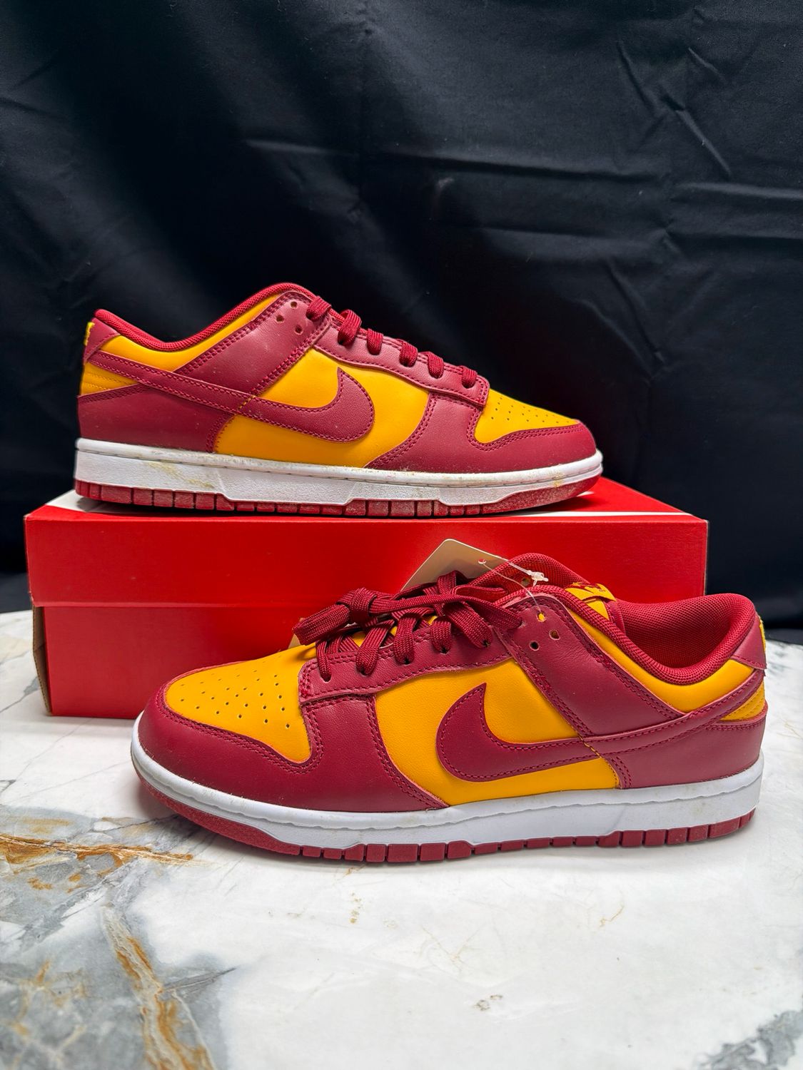 Nike Red/Yellow Dunk w/ Box Sz 8.5