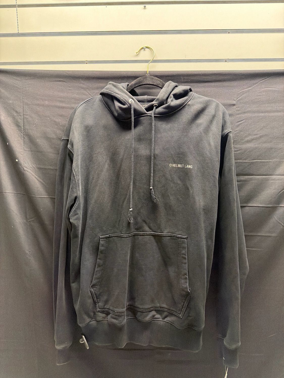 Helmut Lang Grey/Black Hoodie Sz L