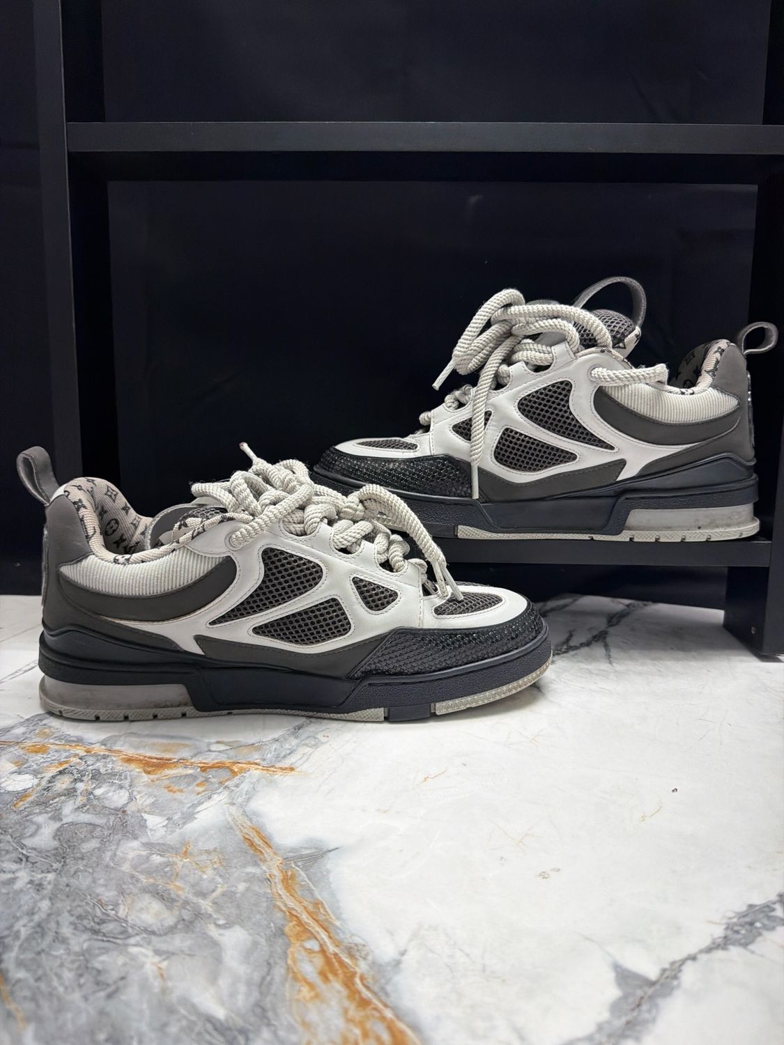 Louis Vuitton Grey/Black Skates No Box Sz 8