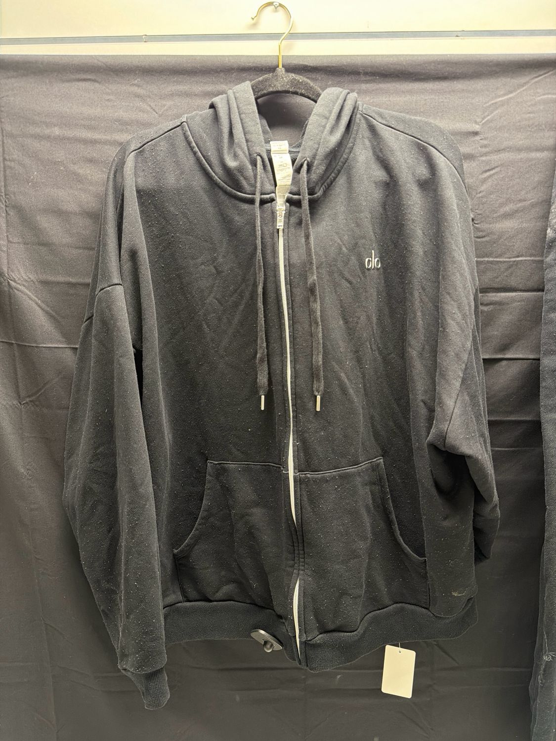 Alo Black Hoodie Sz L