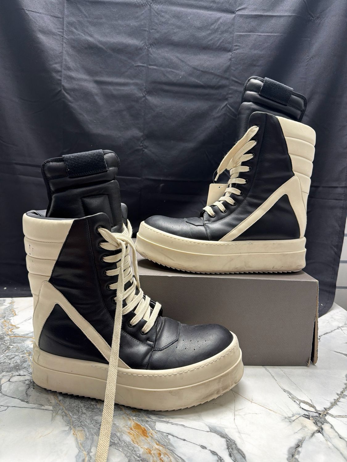 Rick Owens Geobasket Platform w/ Box Sz 10