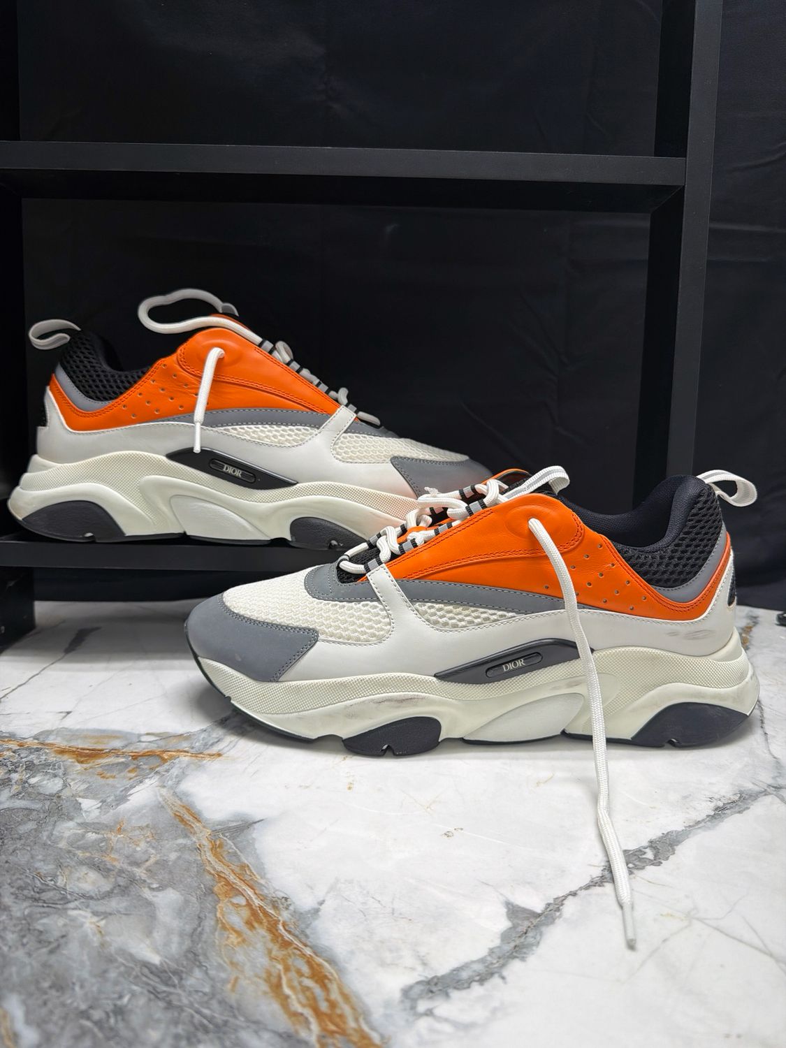 Dior B22 Orange/White No Box Sz 13