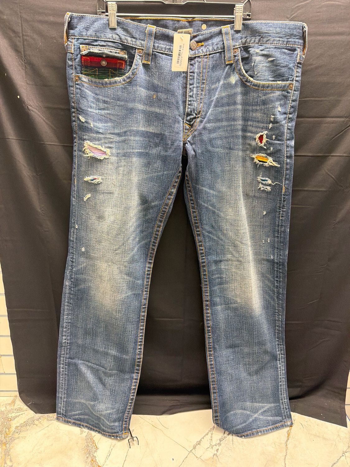 True Religion Baja Serape Pocket Sz 40