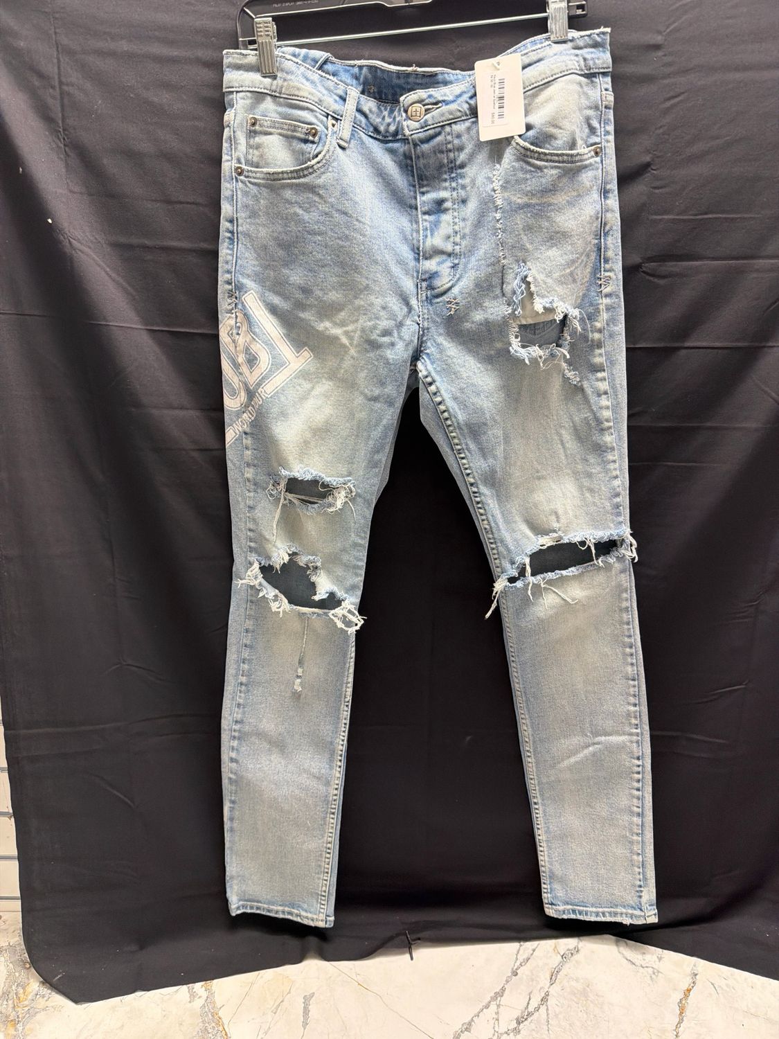 Ksubi Blue Jean w/ Spellout Sz 32
