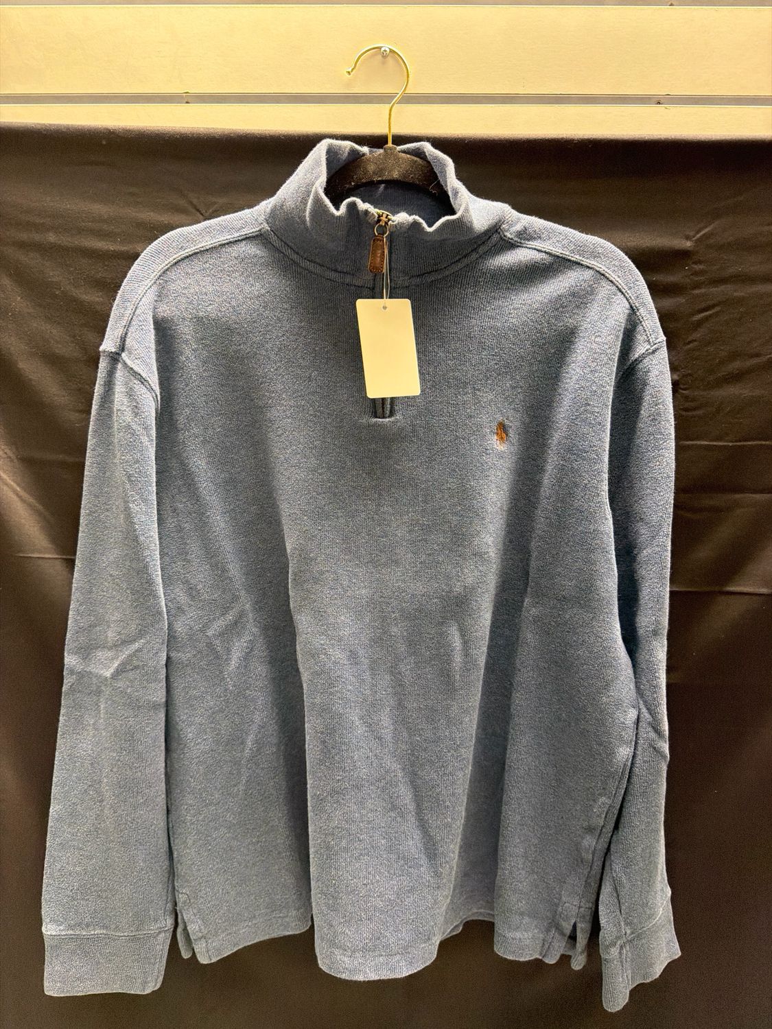 Polo RL Quarterzip Navy Sz L