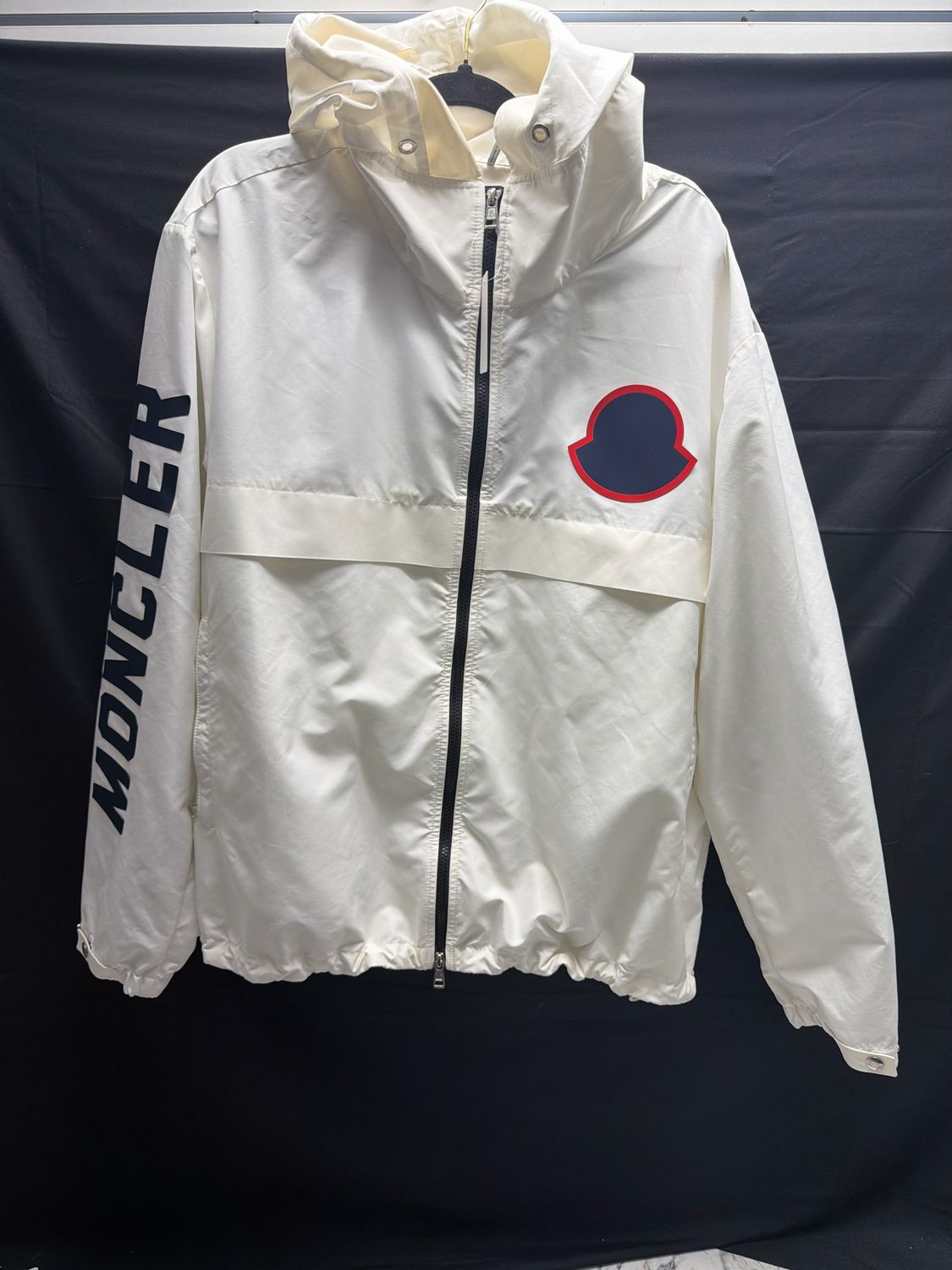 Moncler White Windbreaker Sz 7