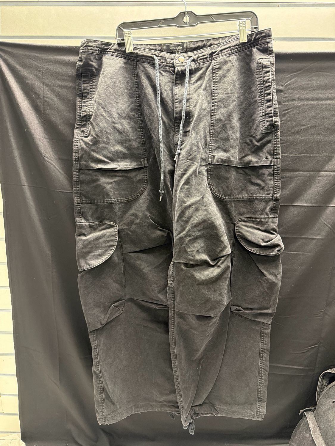 Entire Studios Black Cargos Sz L