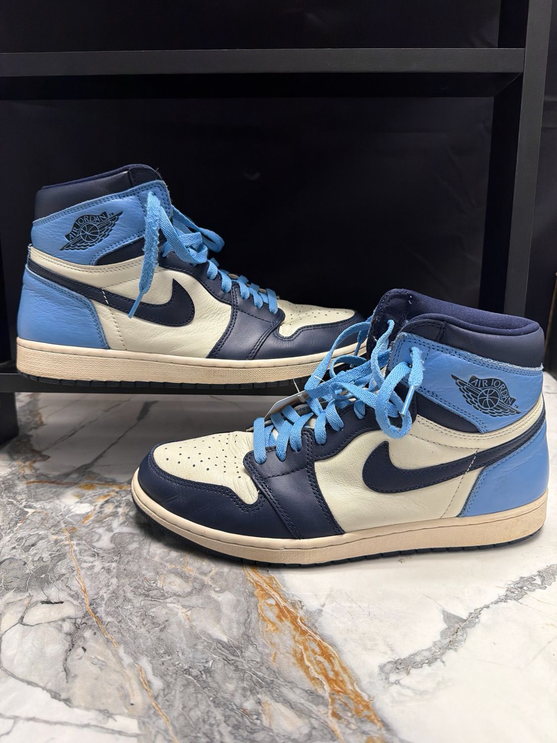 Jordan 1 High Obsidian No Box Sz 11