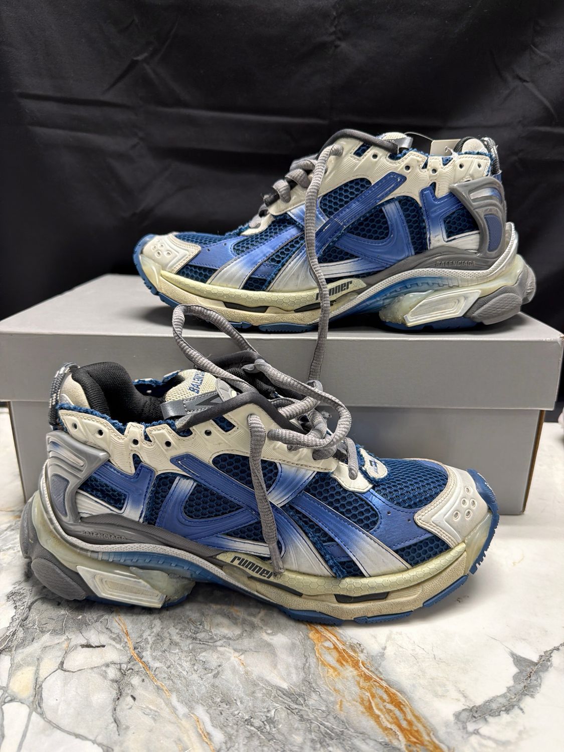 Balenciaga Runner Blue/Grey w/ Box Sz 8