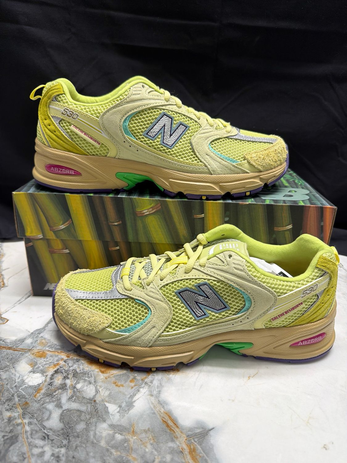 New Balance x Salehe Bembury 530 Bamboo Prosperity New w/ Box Sz 8