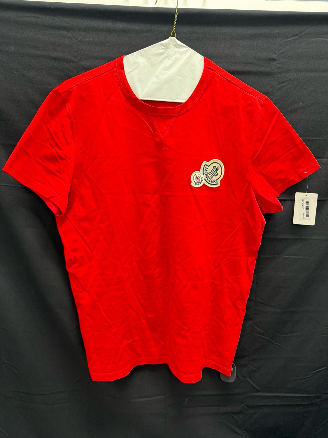 Moncler Double Logo Patch Tee Red