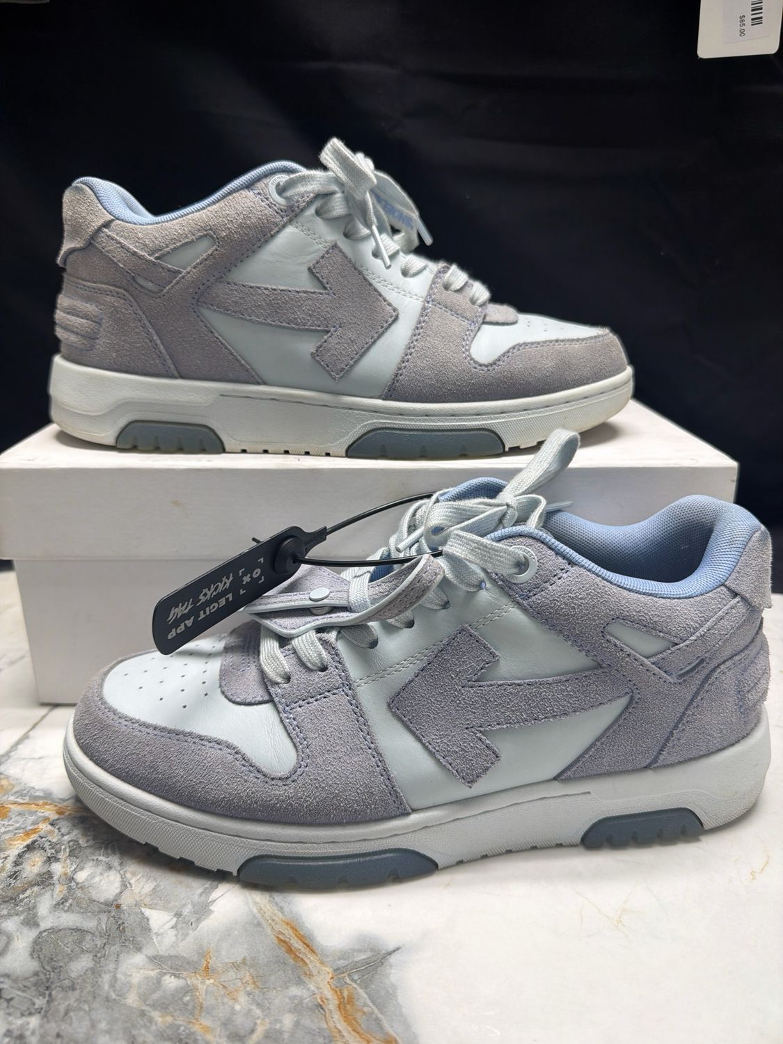 Off-White Out of Office Gray/Blue w/ Box Sz 7